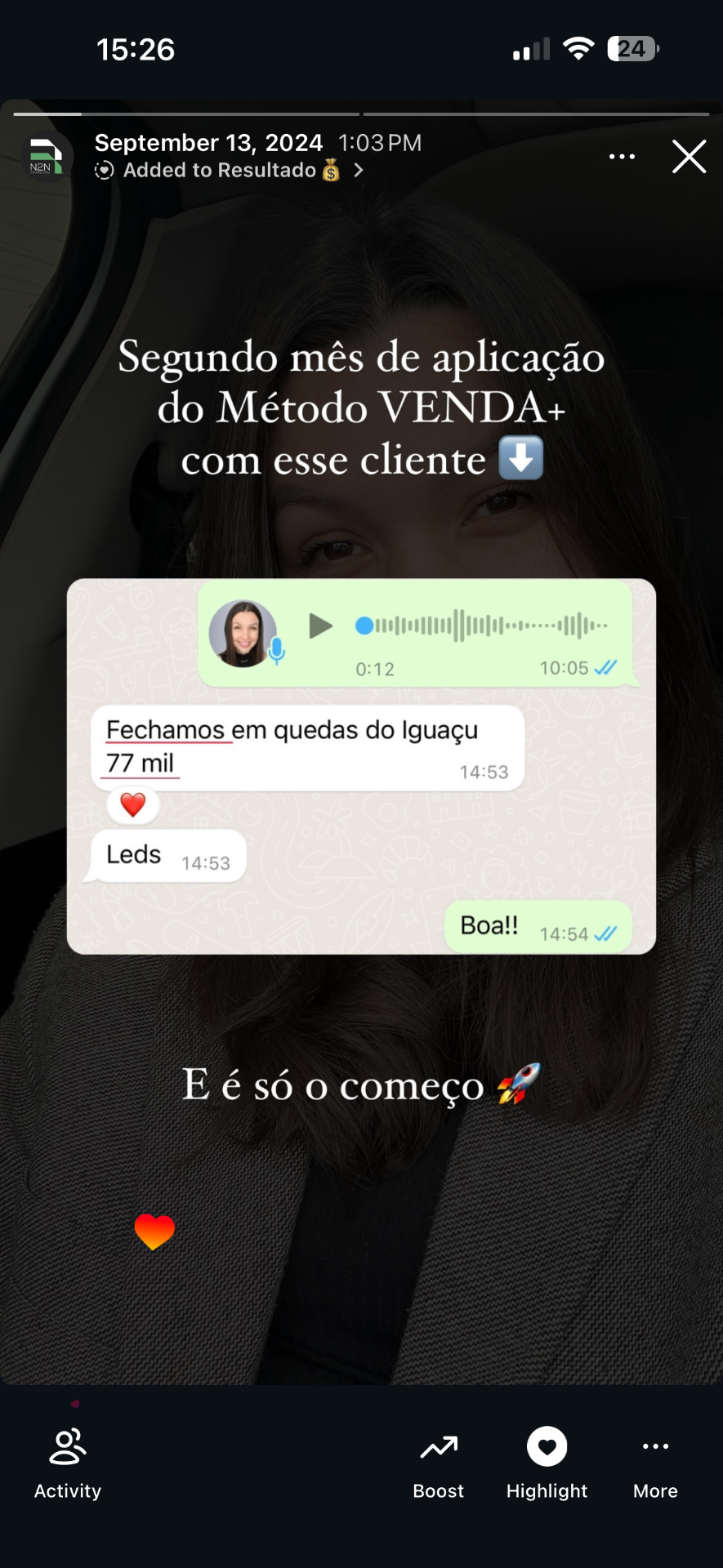 Resultado N2N — Método VENDA+
